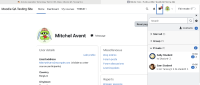 Step 10 - the messaging panel shows 2 new user messages and 1 contact request.png