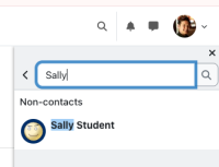 Error Reproduce step 2 - in message try search for and message sally student.png