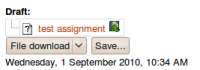 assignment submission with portfolio export buttons.png