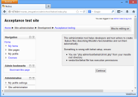 Behat setup message.png