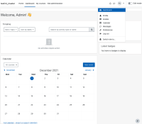 MDL-72834 - New instance - User menu.png